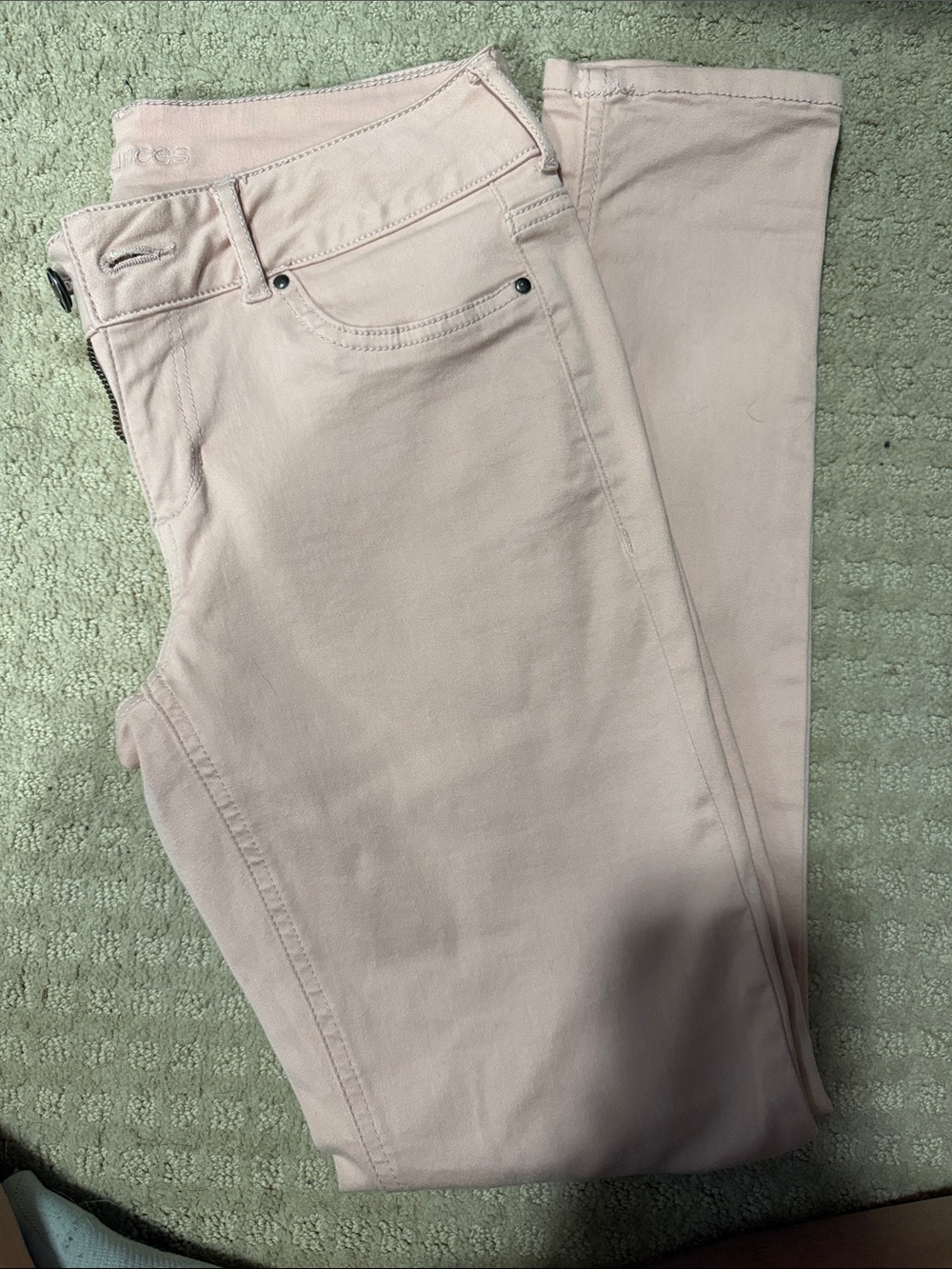 Maurices Pale Blush Skinny Jeans